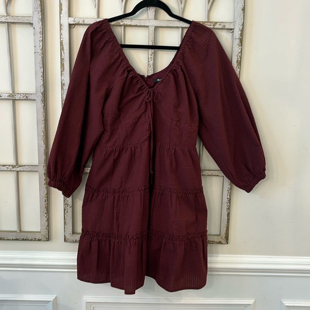 MADEWELL PUFF SLEEVE MINI DRESS**8